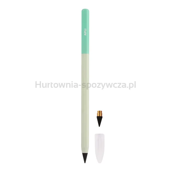 Ołówek wieczny APLI Infinite Nordic, HB, 1 szt., pudełko kartonowe z zawieszką, miętowy