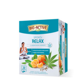 Big-Active Herbata Zielona Relax Z Dodatkiem Konopi (20 Torebek X 1,5G) 