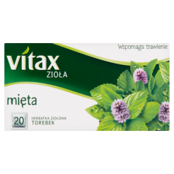 Vitax Herbata Ziołowa Mieta 20 Torebek  