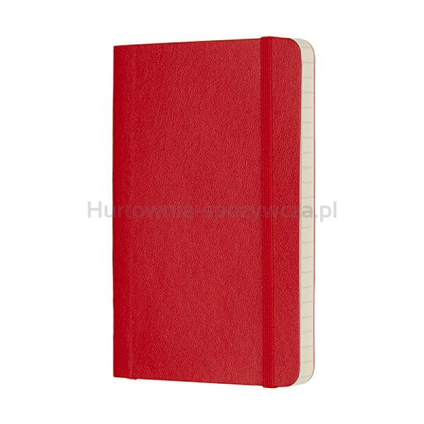 Notes MOLESKINE Classic P (9x14cm), w linie, miękka oprawa, 192 strony, czerwony - 2