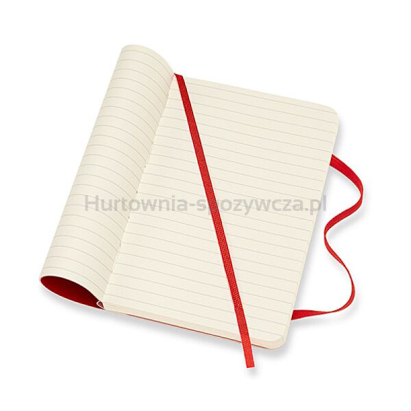 Notes MOLESKINE Classic P (9x14cm), w linie, miękka oprawa, 192 strony, czerwony - 4
