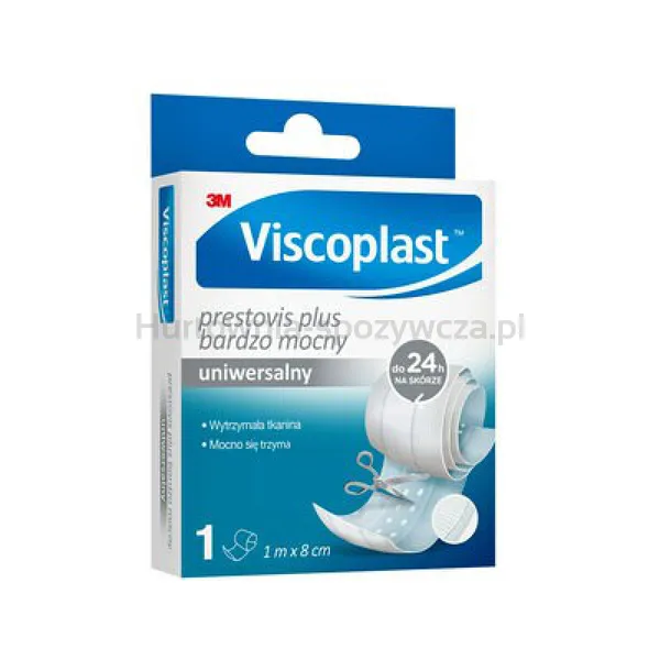 Plaster Do Cięcia Viscoplast, Bardzo Mocny, 8Cmx1M, Biały