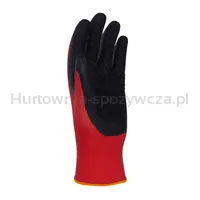 Rękawice DONAU SAFETY Super Latex, kat. II, rozm. 7, czerwone - 3
