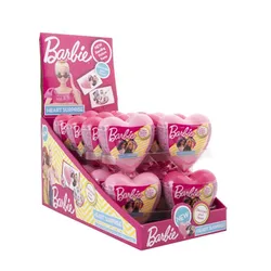 Sweet'Nfun Barbie Plastic Hearts Serce Niespodzianka Z Cukierkami 12 G