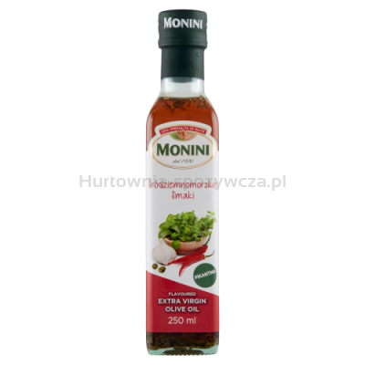 Monini Przyprawa Na Bazie Oliwy Z Oliwek Ev Śródziemnomorskie Smaki 250 Ml