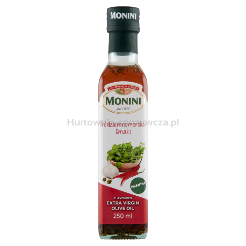 Monini Przyprawa Na Bazie Oliwy Z Oliwek Ev Śródziemnomorskie Smaki 250 Ml