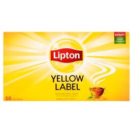 Herbata LIPTON czarna, Yellow Label, 50 torebek