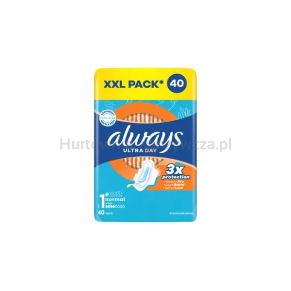 Always Podpaski Ultra Day Normal Ze Skrzydełkami 40 Szt.