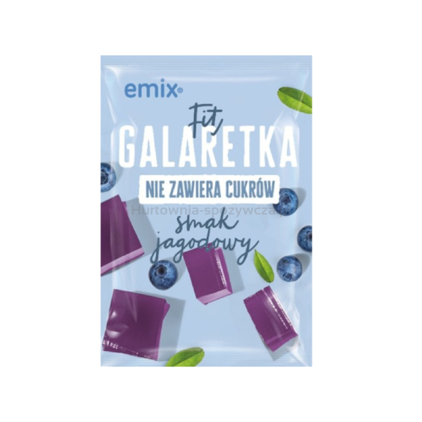Galaretka FIT (bez cukru) jagodowa emix 25g