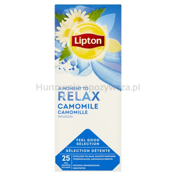 Herbata LIPTON Feel Good Selection, Relax, rumianek, 25 kopert