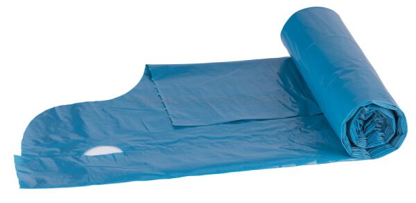 Worki na śmieci DONAU ECO, z uchwytami Knoties, 35l, 20 szt., niebieskie - 3