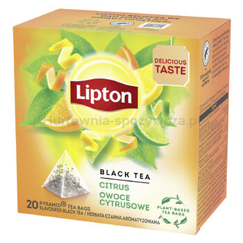 Lipton Herbata Owocowa Piramidki Cytrusowa 20Tb