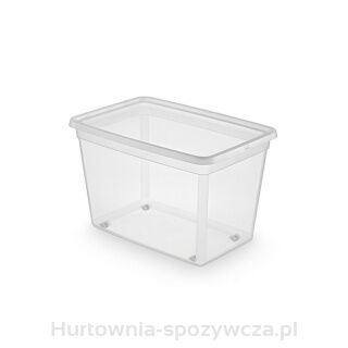 Pojemnik Do Przechowywania Moxom Basestore Box, Na Kółkach, 60L, (580 X 390 X 350Mm), Transparentny