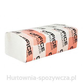 Ręczniki Składane Zz Celulozowe Office Products, 2-Warstwowe, 3000 Listków, 20Szt., Białe