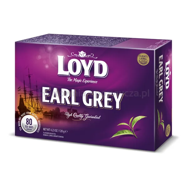 Loyd Herbata Earl Grey, ekspresowa, 80 torebek
