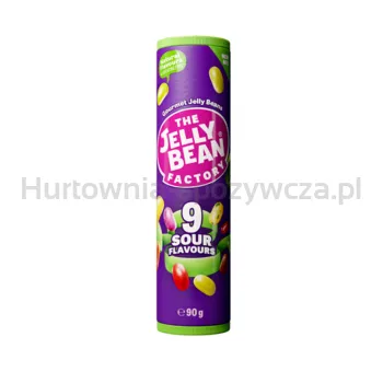 Cukierki do żucia The Jelly Bean Factory, 9 smaków, kwaśne, 90 g, tube