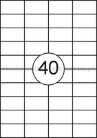 Office Product Etykiety 52,5x29,7mm, białe, 100 ark.  - 2