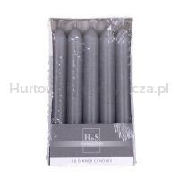 Świeca stołowa prosta DONAU HOME, 20x170 mm, 10 szt., grafitowa - 2