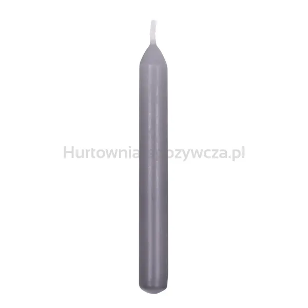 Świeca Stołowa Prosta Donau Home, 20X170 Mm, 10 Szt., Grafitowa