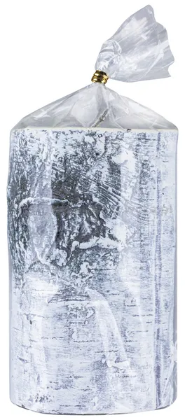 Świeca słupek DONAU HOME Brzoza, 70x120mm, biały