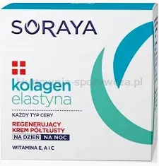 Soraya Kolagen Elastyna Regenerujący Krem Półtłusty Na Dzień I Na Noc 50 Ml