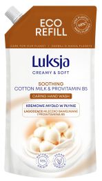 Kremowe mydło w płynie LUKSJA, bawełna, zapas 400ml