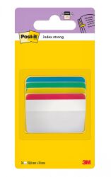 Post-It Zakładki indeksujące do archiwizacji (686-A1), PP, wygięte, 50,8x38,1mm, 4x6 kart., mix kolorów 