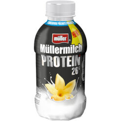Müllermilch Napój Mleczny Protein O Smaku Waniliowym Oraz Czekoladowo-Bananowym 400G