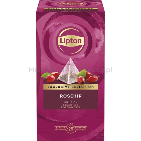 Lipton Herbata Exclusive Selection, Piramidki, Dzika Róża, 25 Kopert