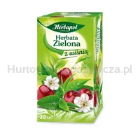Herbapol Herbata Zielona Z Wiśnią (20 Torebek X 1,7G) 34G