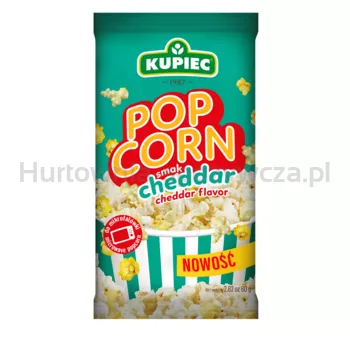 Kupiec Popcorn o smaku cheddar 80g