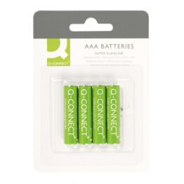 Baterie super-alkaliczne Q-CONNECT AAA, LR03, 1,5V, 4szt.