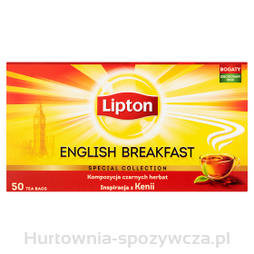 Lipton English Breakfast Herbata Czarna 50 G (25 Torebek).