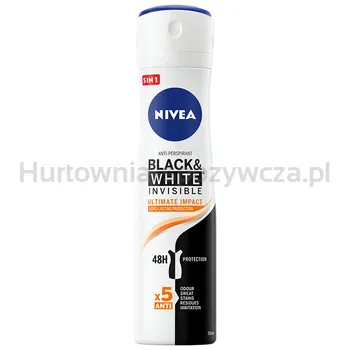 Antyperspirant Nivea Black&Amp;White Invisible Ultimate Impact Spray 150Ml