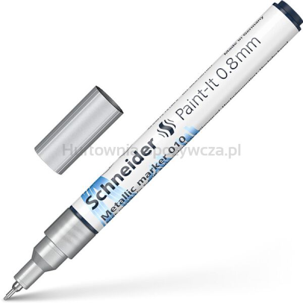 Marker metaliczny SCHNEIDER Paint-It 010, 0,8 mm, srebrny metalik