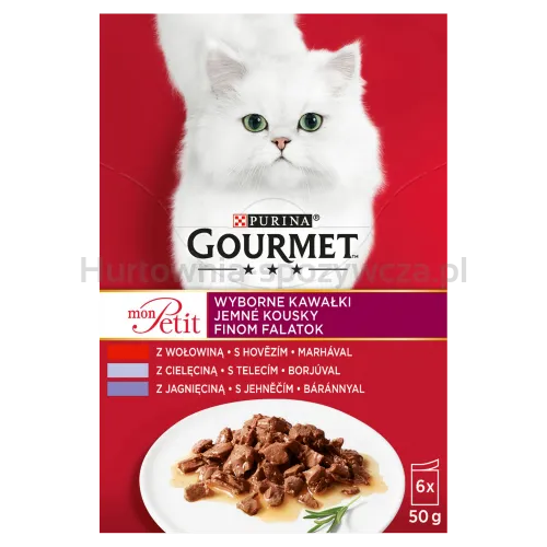 Gourmet Karma Dla Kota Mon Petit Mix Mięsny (6X50G)
