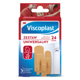 Viscoplast Zestaw Plastrów Uniwersalny 24 Sztuki 