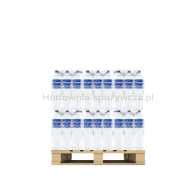 Woda Ustronianka Biała 1,5L gazowana <br>(bez EAN) <br>(Półpaleta 252 szt.)