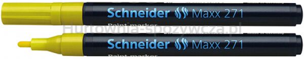 Schneider Marker olejowy Maxx 271, okrągły, 1-2mm, żółty 