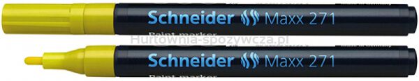 Schneider Marker olejowy Maxx 271, okrągły, 1-2mm, żółty 