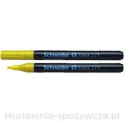Marker Olejowy Schneider Maxx 271, Okrągły, 1-2 Mm, Żółty