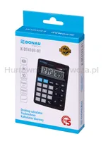 Donau Kalkulator biurowy TECH, 10-cyfr. wyświetlacz, wym. 127x88x23 mm, czarny  - 4