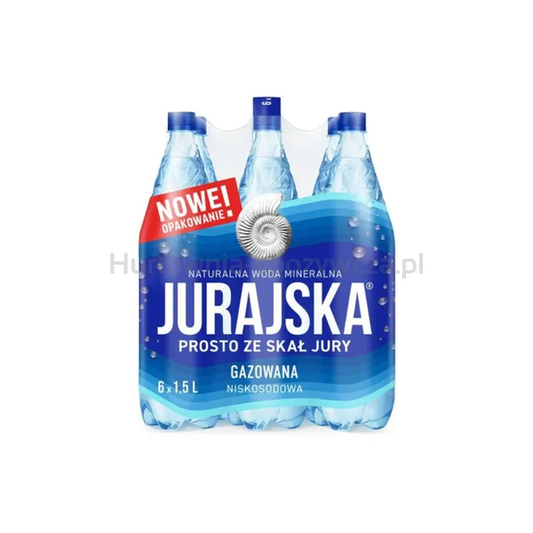 Jurajska Naturalna woda mineralna gazowana 1,5 l(w tym +0,50 zł/szt. zwrotnej kaucji)