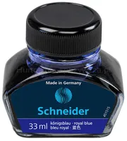 Atrament do piór SCHNEIDER, szklany kałamarz, 33ml, niebieski - 2