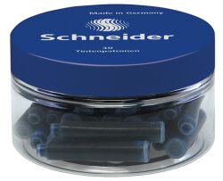 Schneider Naboje do piór  plastikowy słoik, 30 szt., niebieski 