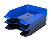 Szufladka na biurko DONAU, polistyren/PP, A4, standard, niebieska - 2