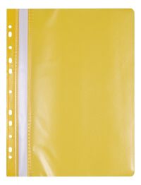 Office Products Skoroszyt, PP, A4, miękki, 100/170mikr., wpinany, żółty 