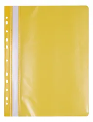 Office Products Skoroszyt, Pp, A4, Miękki, 100/170Mikr., Wpinany, Żółty 