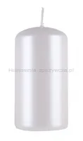 Donau HOME Świeca słupek Standard Lakier, 60x115mm, biały perła - 2