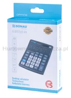 Donau Kalkulator biurowy TECH OFFICE, 10-cyfr. wyświetlacz, wym. 137x101x30mm, czarny  - 6